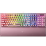 BlackWidow V3 (Green Switch), US Layout, Quartz (pink)