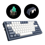 Dark Project KD83A Ivory/Navy Blue RGB 75% - G3MS Sapphire Switches, PBT
