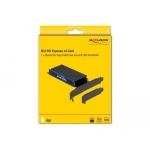 Delock card PCIe x4 to 1 x internal NVMe M.2 Key M, RGB LED, Low Profile