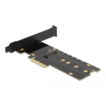 Delock card PCIe x4 to 1 x internal NVMe M.2 Key M, RGB LED, Low Profile