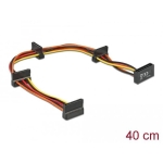 DeLock cable Power SATA to 4 x SATA 15 Pin, 40cm