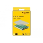 DeLock converter, U.2 SFF-8639 to M.2 NVMe Key M, 2.5"