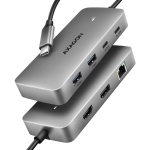 HMC-CUB83X2 USB-C 10Gbps DUAL 4K DISPLAY 7in1 hub