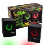 Гейминг аудио колони 2.0 ROXPOWER RAPTOR X-BASS с пасивна бас мембрана 