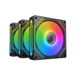 Комплект вентилатори Xigmatek Starz Pro (3PCS M20A Fans, ARGB MB SYBC Control Box & Remote Controller, Color Box)