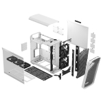 Кутия FRACTAL DESIGN Torrent White TG Clear, E-ATX