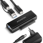 AXAGON ADSA-FPX USB-C 10Gbps - SATA 6G 2.5"/3.5" SSD/HDD FAST PORT X adapter incl. AC, adapter USB-C - USB-A