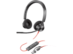 Слушалки HP Poly Blackwire 3320 Stereo Microsoft Teams Certified USB-C +USB-C/A адаптер 8X220AA