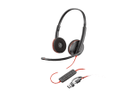 Слушалки HP Poly Blackwire 3220 8X228A6 Stereo USB-C +USB-C/A Adapter Bulk