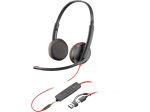Слушалки HP Poly Blackwire 3225 Стерео USB-C слушалка +3,5 мм жак +USB-C/A адаптер 8X229A6