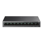 8-портов 10/100Mbps + 2-портов гигабитов настолен комутатор TP-Link LS1210P с 8 PoE+ порта