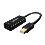 Адаптер UGREEN MD112 / 10461 Mini DisplayPort (мъжки) към HDMI (женски), 1080P @ 60Hz, 0.25 м - черен