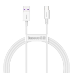 Кабел Baseus Superior CATYS-02 USB към USB-C, 66W, 1м, бял