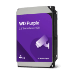 Твърд диск WD Purple 4TB CMR, 3.5'', 128MB, SATA 6Gbps